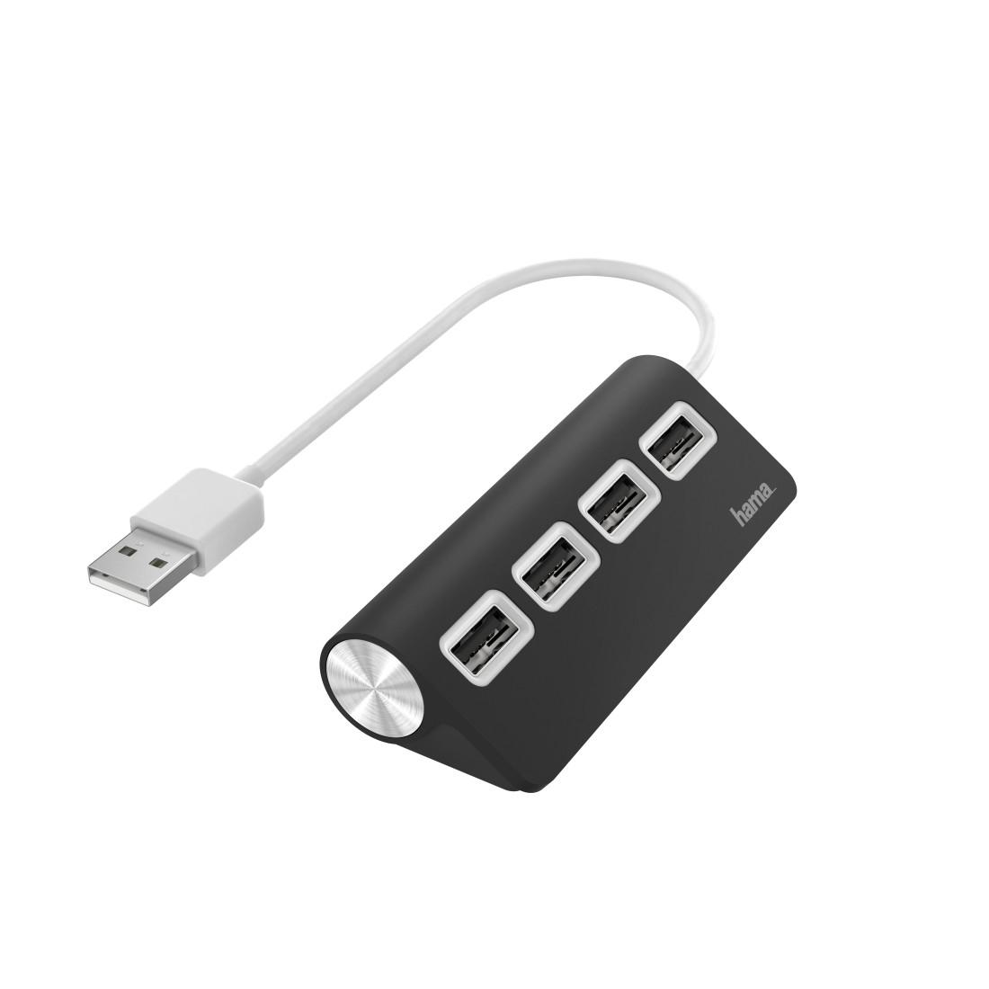 Hama 00200119 интерфейсен хъб USB 2.0 480 Мбит/с Черен | JAR Computers Hama 00200119 интерфейсен хъб USB 2.0 480 Мбит/с Черен