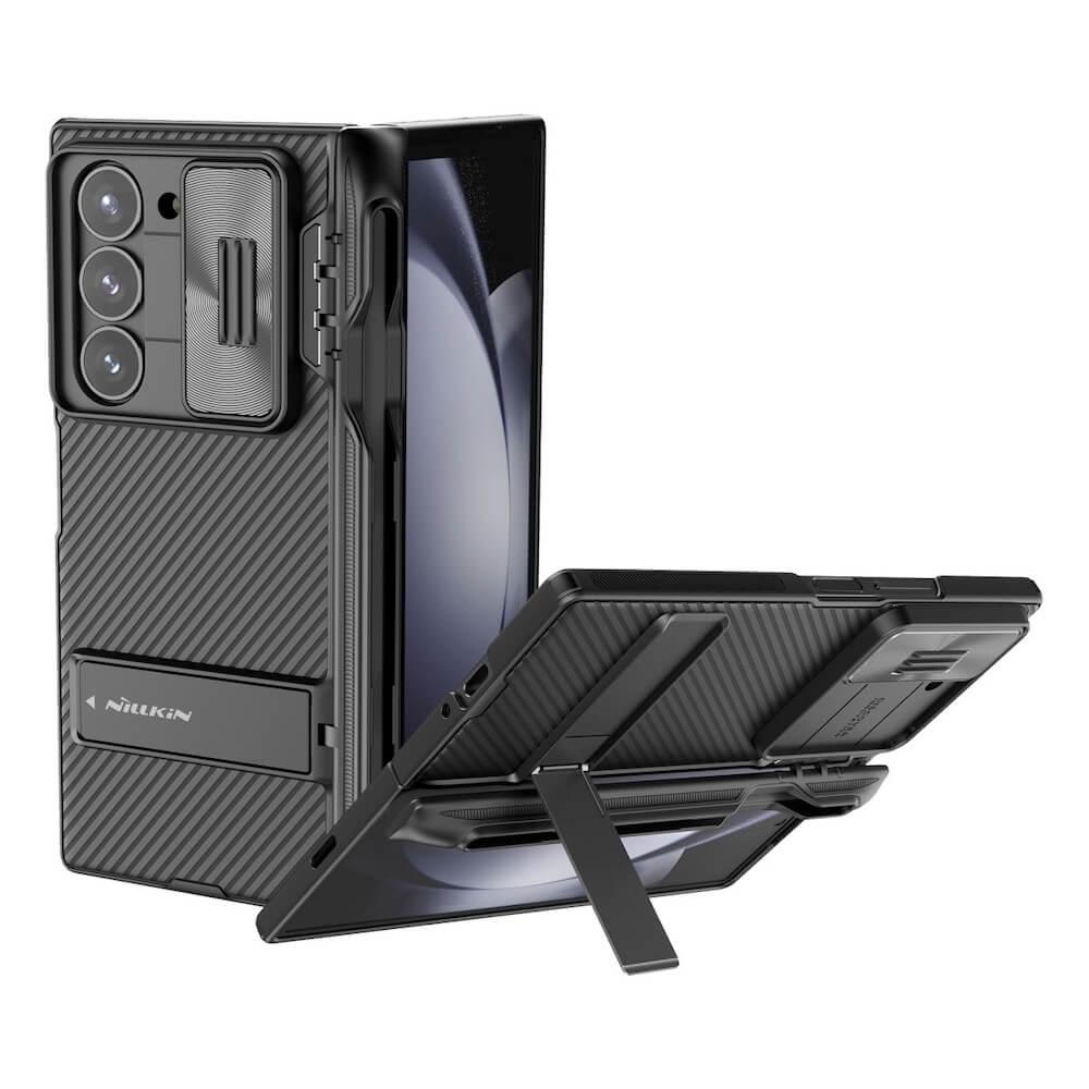 Хибриден удароустойчив кейс за Samsung Galaxy Z Fold6 (черен) - Nillkin CamShield Fold Slot Plust Stand Case | JAR Computers Хибриден удароустойчив кейс за Samsung Galaxy Z Fold6 (черен) - Nillkin CamShield Fold Slot Plust Stand Case