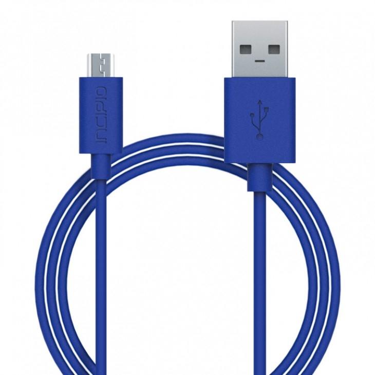 MicroUSB кабел (100 см.) за мобилни устройства и устройства с microUSB вход - Incipio Charge/Sync Micro-USB cable (син) | JAR Computers MicroUSB кабел (100 см.) за мобилни устройства и устройства с microUSB вход - Incipio Charge/Sync Micro-USB cable (син)