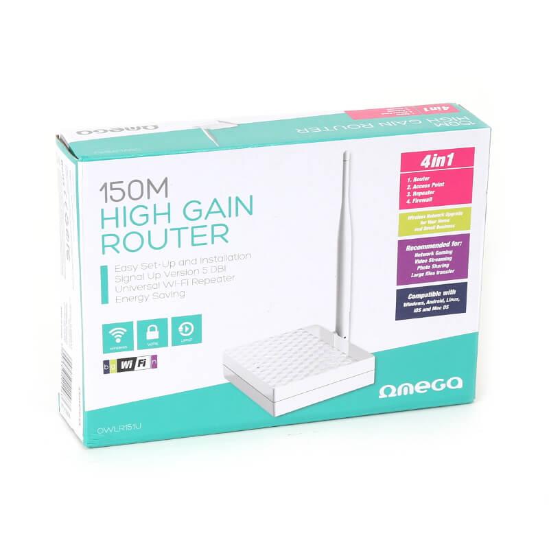 Мрежов рутер - Omega Wi-Fi Router 150Mbps | JAR Computers Мрежов рутер - Omega Wi-Fi Router 150Mbps