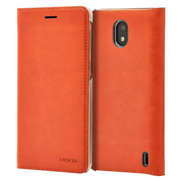 Оригинален кожен калъф с отделение за кр. карта за Nokia 2 - Nokia Slim Flip Case CP-304 (кафяв) | JAR Computers Оригинален кожен калъф с отделение за кр. карта за Nokia 2 - Nokia Slim Flip Case CP-304 (кафяв)