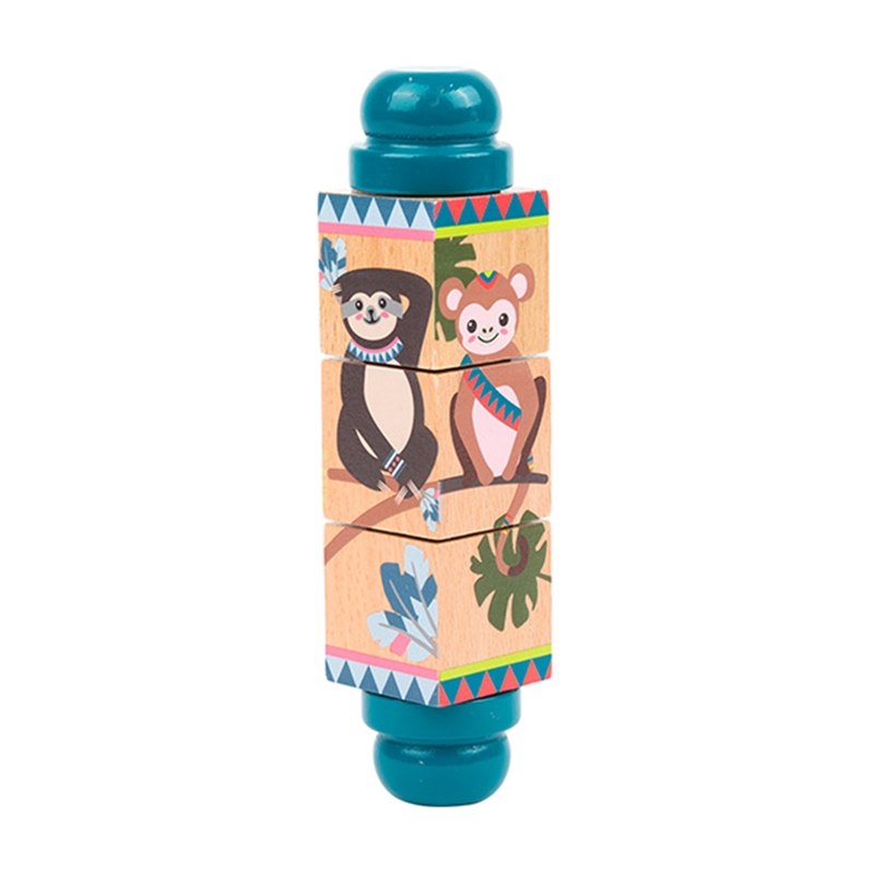 Small Foot Кубчета пъзел Джунгла, 3.5 х 3.5 х 15 cm