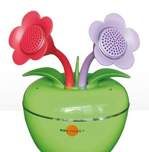 Спийкър за мобилни устройства с 3.5 мм. аудио изход - Amethyst MP3 Love Flower 15W | JAR Computers Спийкър за мобилни устройства с 3.5 мм. аудио изход - Amethyst MP3 Love Flower 15W