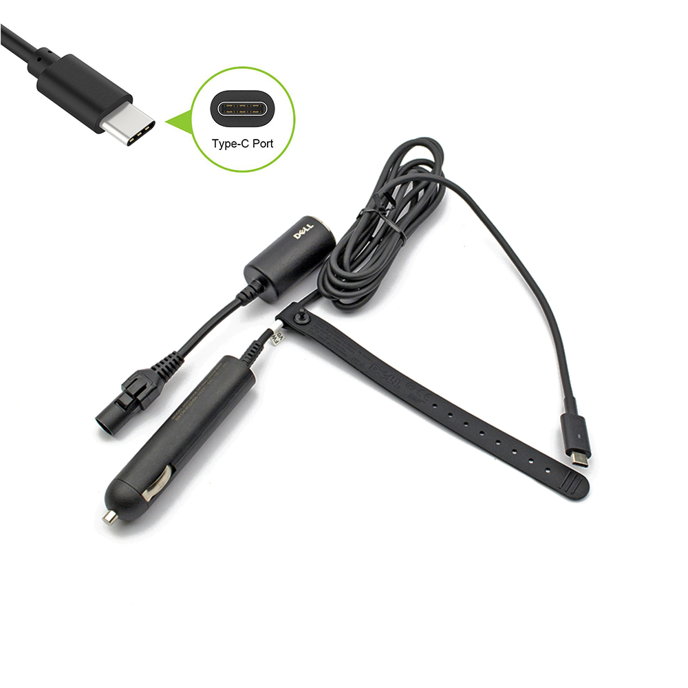 Оригинално Автомобилно зарядно (Car Charger Adapter) за Dell Notebook 5V / 20V 2A / 3.25A 65W (Type-C) | JAR Computers Оригинално Автомобилно зарядно (Car Charger Adapter) за Dell Notebook 5V / 20V 2A / 3.25A 65W (Type-C)