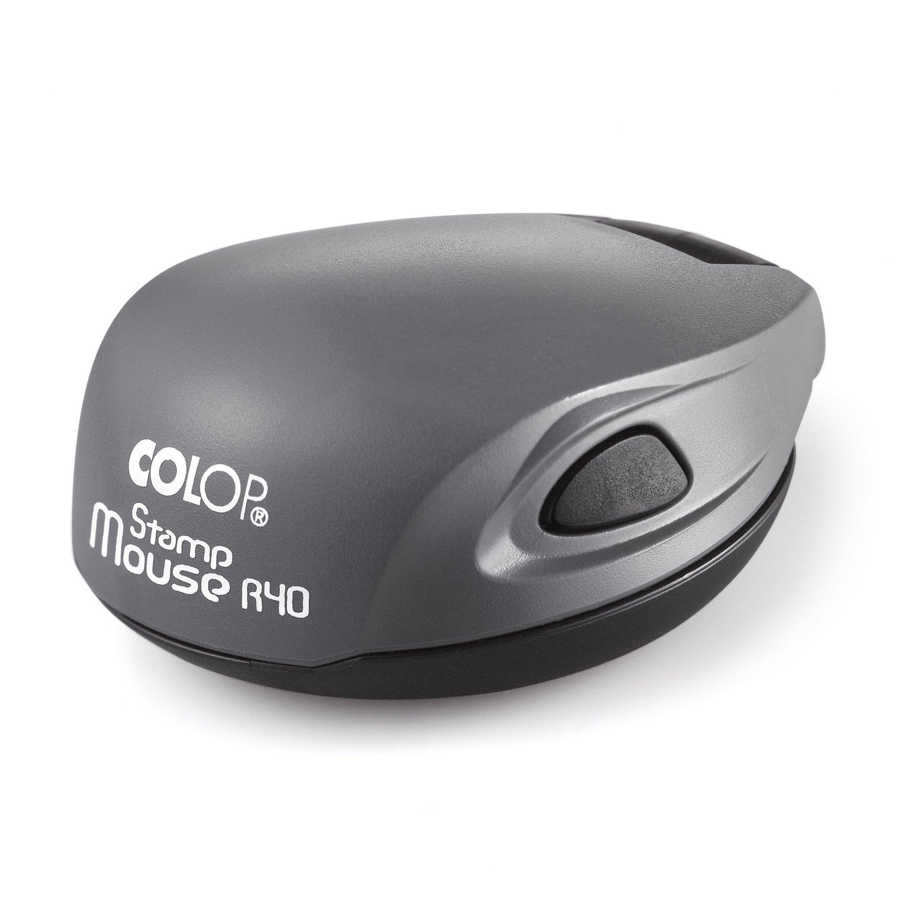 Colop Печат Stamp Mouse R40, кръгъл, 40 mm, джобен, сив | JAR Computers Colop Печат Stamp Mouse R40, кръгъл, 40 mm, джобен, сив
