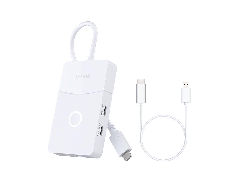 D-Link DUP-501 интерфейсен хъб USB 3.2 Gen 1 (3.1 Gen 1) Type-C 5000 Мбит/с Бяла | JAR Computers D-Link DUP-501 интерфейсен хъб USB 3.2 Gen 1 (3.1 Gen 1) Type-C 5000 Мбит/с Бяла