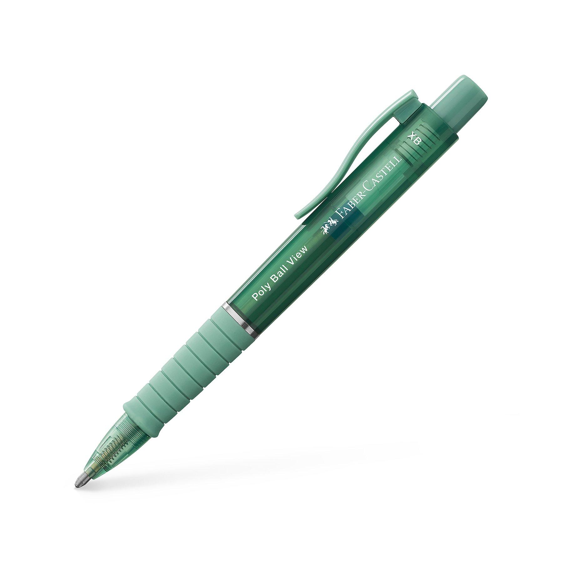 Faber-Castell Химикалка Poly Ball View, бледозелена | JAR Computers Faber-Castell Химикалка Poly Ball View, бледозелена