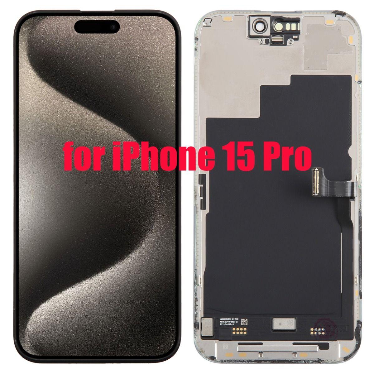iPhone 15 Pro Display with touch screen Digitizer Black TS8 | JAR Computers iPhone 15 Pro Display with touch screen Digitizer Black TS8