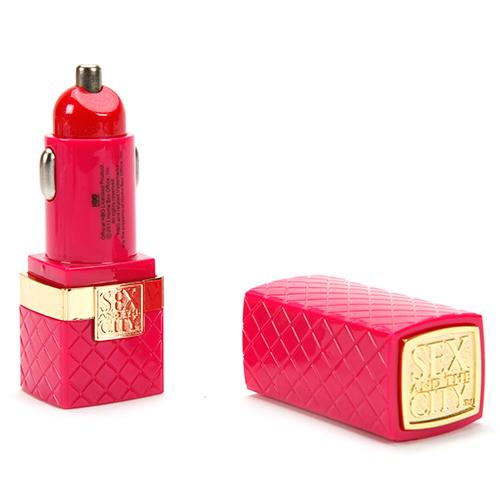 Луксозно зарядно за кола за iPhone, iPad и мобилни устройства - TTAF SATC Lipstick USB Car Charger 2.1A (розов) | JAR Computers Луксозно зарядно за кола за iPhone, iPad и мобилни устройства - TTAF SATC Lipstick USB Car Charger 2.1A (розов)