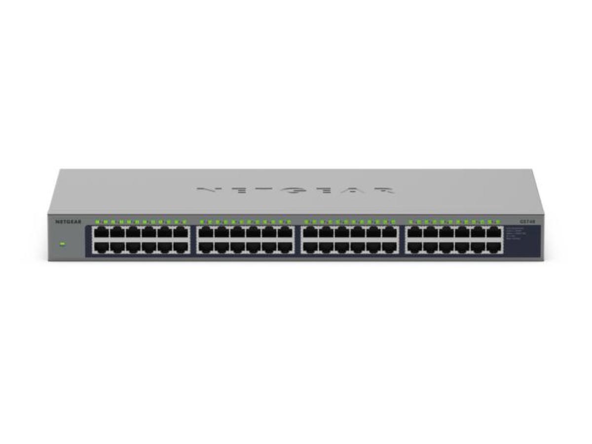 NETGEAR GS748 Unmanaged Gigabit Ethernet (10/100/1000) Grey | JAR Computers NETGEAR GS748 Unmanaged Gigabit Ethernet (10/100/1000) Grey