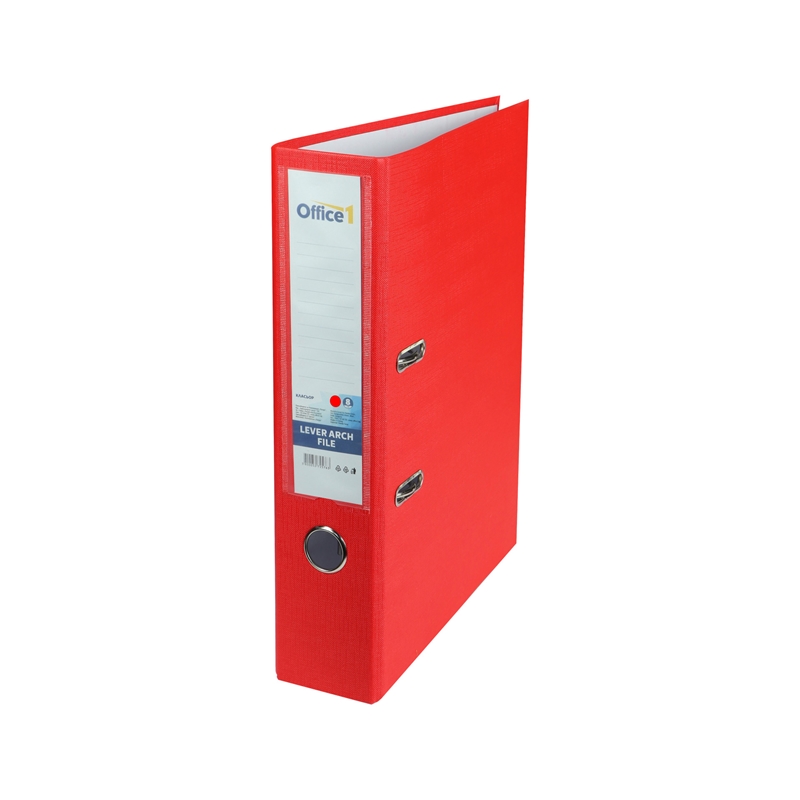 Office 1 Superstore Класьор, 8 cm, PVC, без метален кант, червен