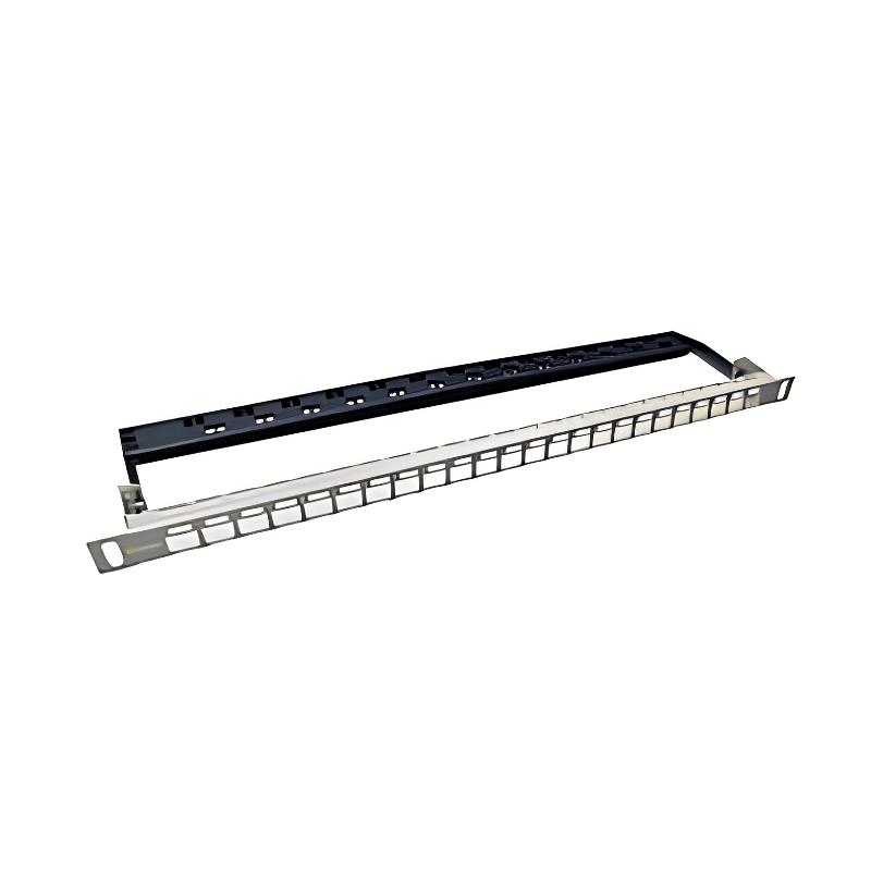 Панел 19" 0.5U 24xRJ45 STP - Solarix SX24HDM-0-STP-SL-UNI | JAR Computers Панел 19" 0.5U 24xRJ45 STP - Solarix SX24HDM-0-STP-SL-UNI