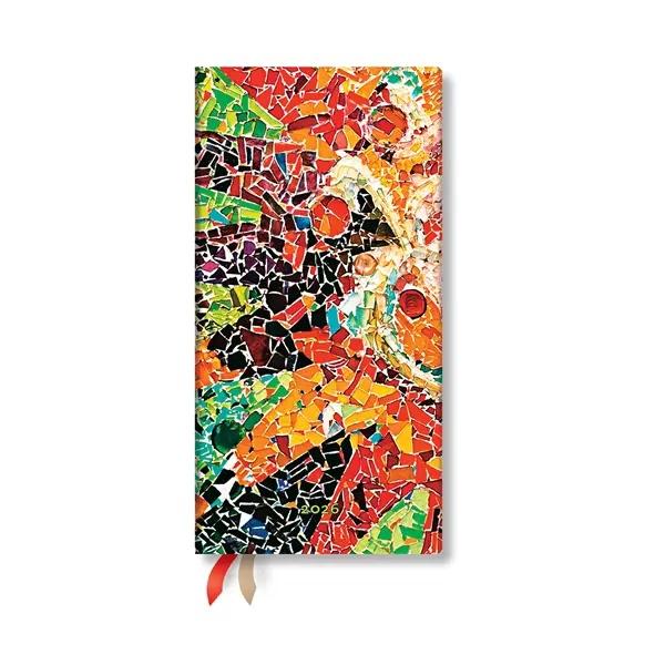 Paperblanks Планер Gaudi's Sun, Slim, хоризонтален, твърда корица, 80 листа, за 2026 година