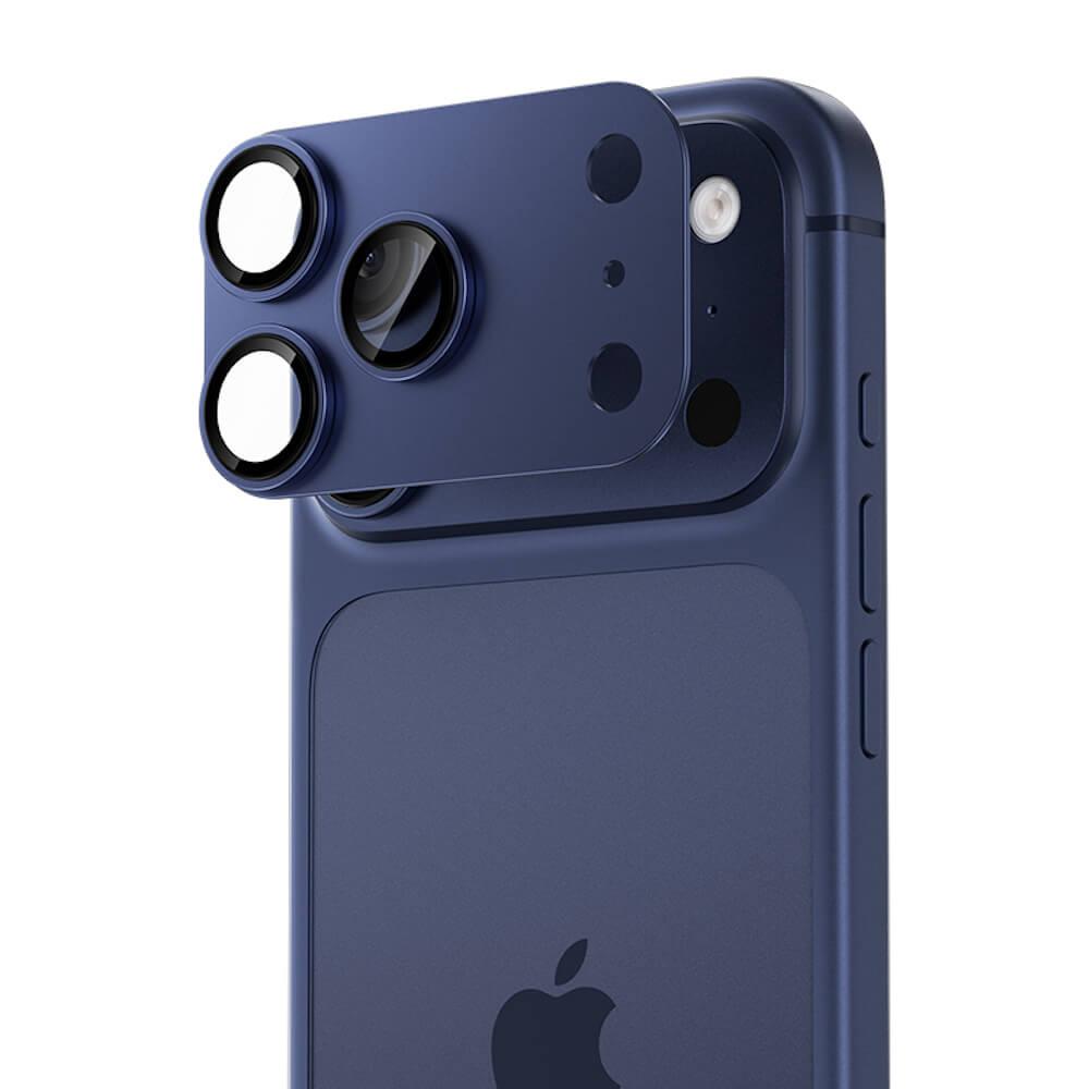 Предпазни стъклени лещи с цяла метална плочка за камерата на iPhone 17 Pro - Benks Glass Warrior Metal Lens Protector Tempered Glass (син) | JAR Computers Предпазни стъклени лещи с цяла метална плочка за камерата на iPhone 17 Pro - Benks Glass Warrior Metal Lens Protector Tempered Glass (син)