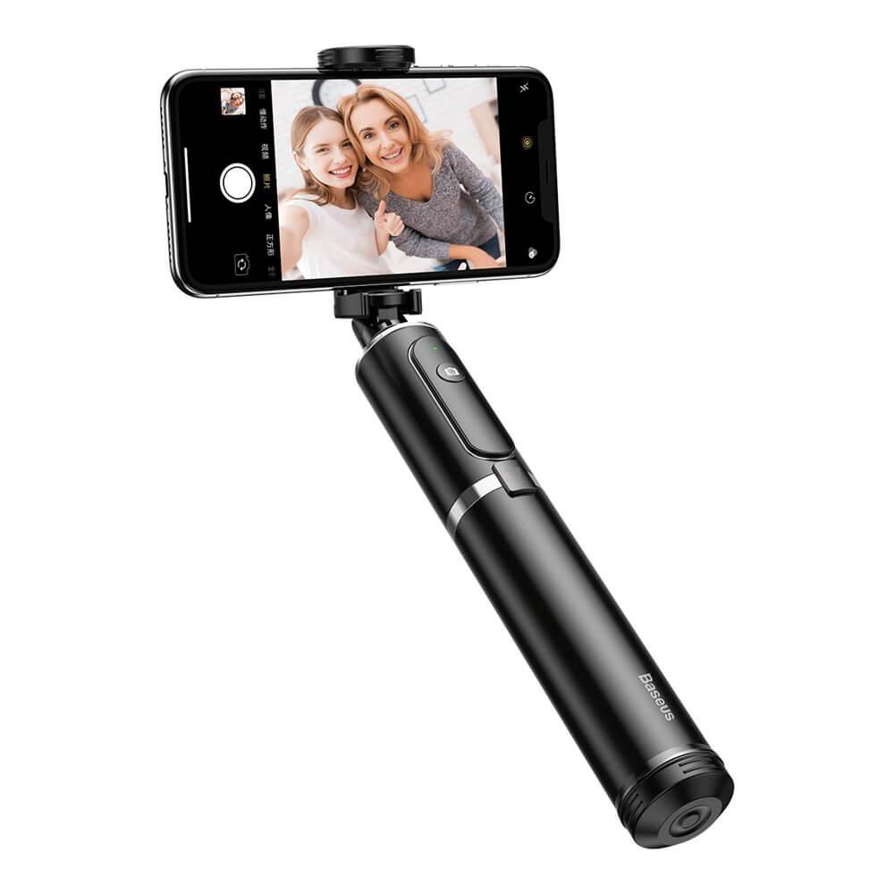 Разтегаем безжичен селфи стик и трипод за мобилни телефони - Baseus Fully Folding Bluetooth Tripod Selfie Stick (черен-сребрист) | JAR Computers Разтегаем безжичен селфи стик и трипод за мобилни телефони - Baseus Fully Folding Bluetooth Tripod Selfie Stick (черен-сребрист)