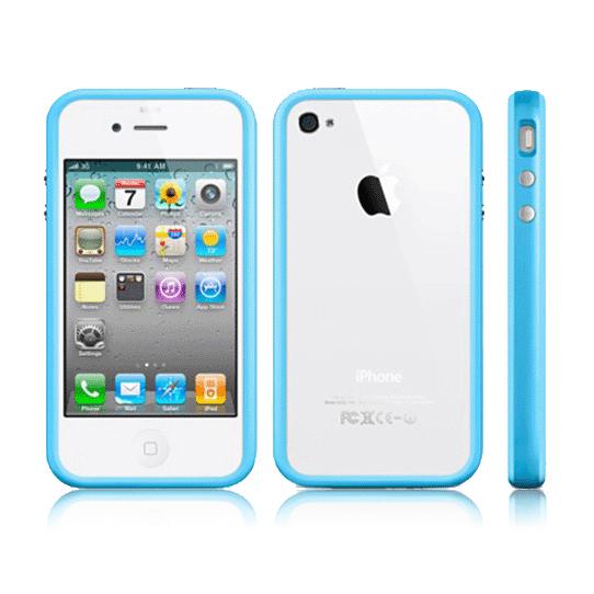 Силиконова обвивка за iPhone 4 - Fitcase Bumper DCP-02 (син) | JAR Computers Силиконова обвивка за iPhone 4 - Fitcase Bumper DCP-02 (син)