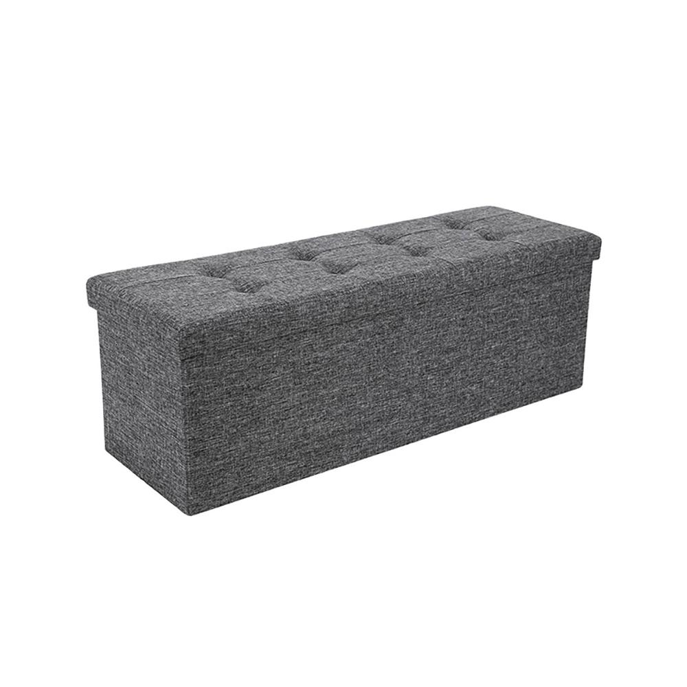 Πτυσσόμενο Σκαμπό με Αποθηκευτικό Χώρο Χρώματος Γκρι Σκούρο 110 x 38 x 38 cm Songmics (LSF77KV1) (SNGLSF77KV1) | JAR Computers Πτυσσόμενο Σκαμπό με Αποθηκευτικό Χώρο Χρώματος Γκρι Σκούρο 110 x 38 x 38 cm Songmics (LSF77KV1) (SNGLSF77KV1)