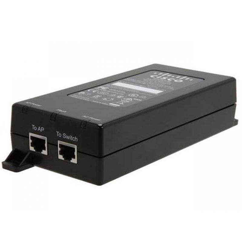 Cisco AIR-PWRINJ6-RF PoE адаптер Гигабитов етернет 55 V
