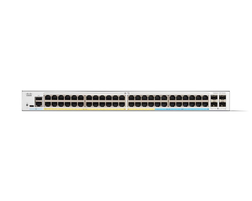 Cisco Catalyst 1300 48-port GE, PoE, 4x10G SFP+ | JAR Computers Cisco Catalyst 1300 48-port GE, PoE, 4x10G SFP+