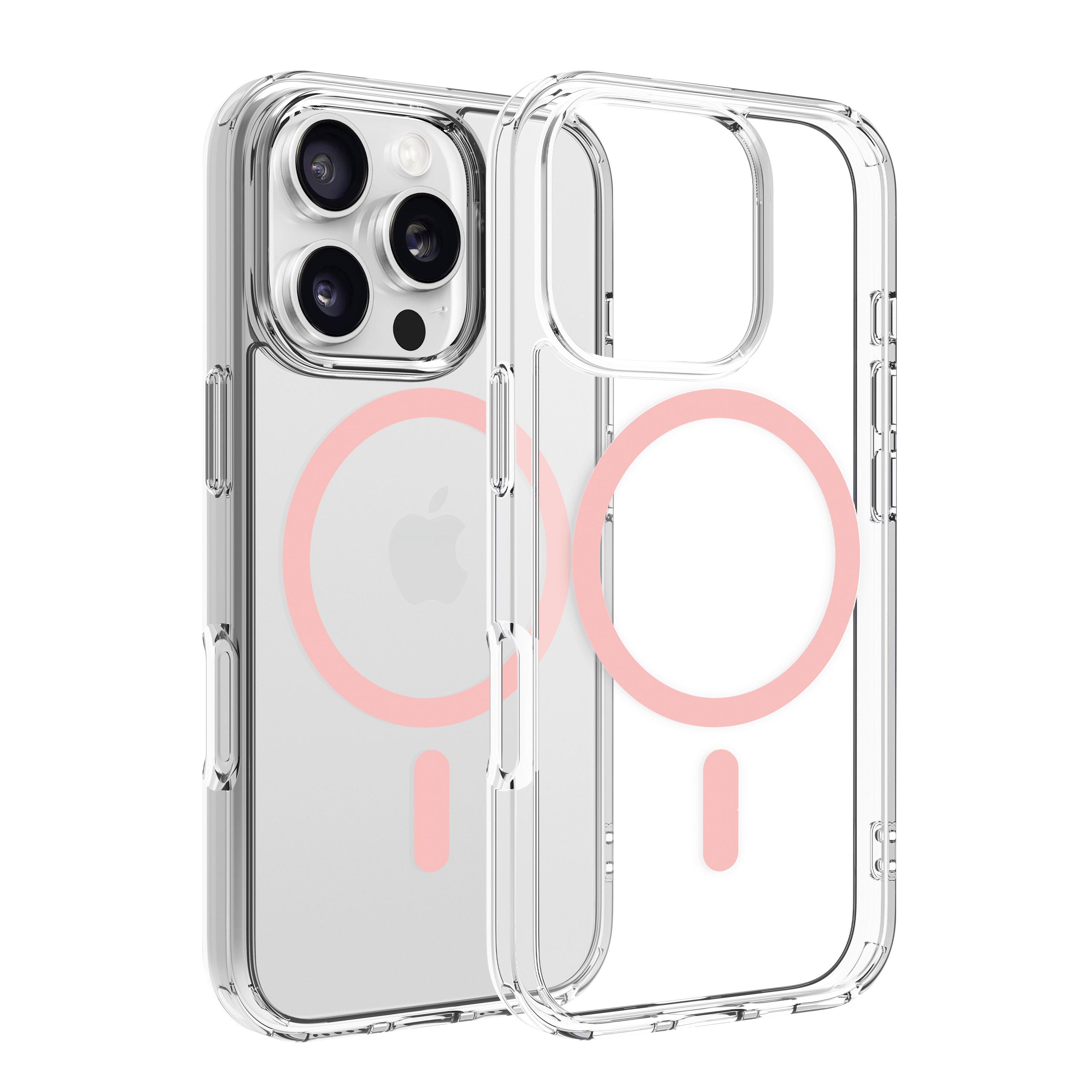 Dviced Magsafe iPhone 16 Pro clear case - Pink | JAR Computers Dviced Magsafe iPhone 16 Pro clear case - Pink