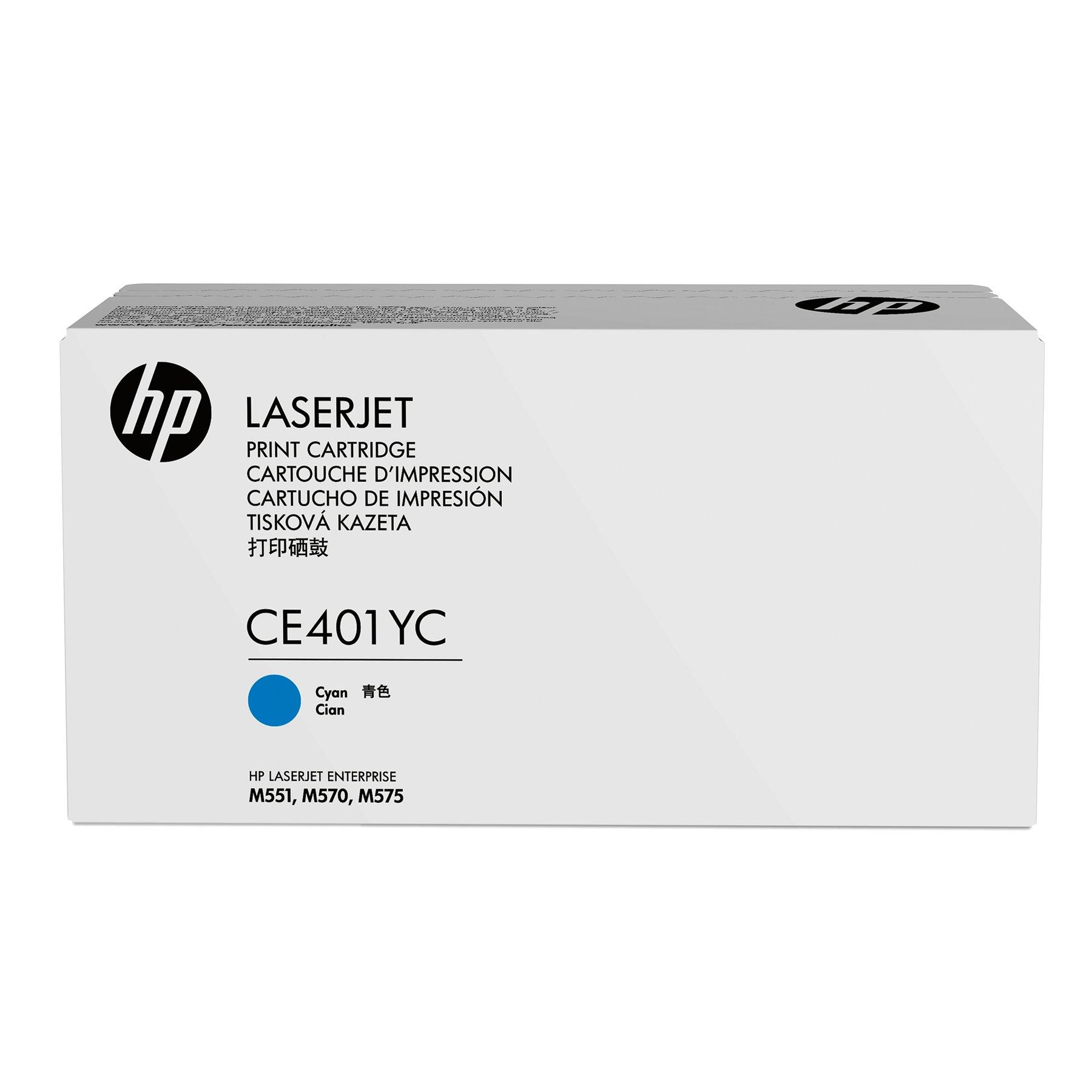 HP Тонер CE401YC, 507A, Cyan
