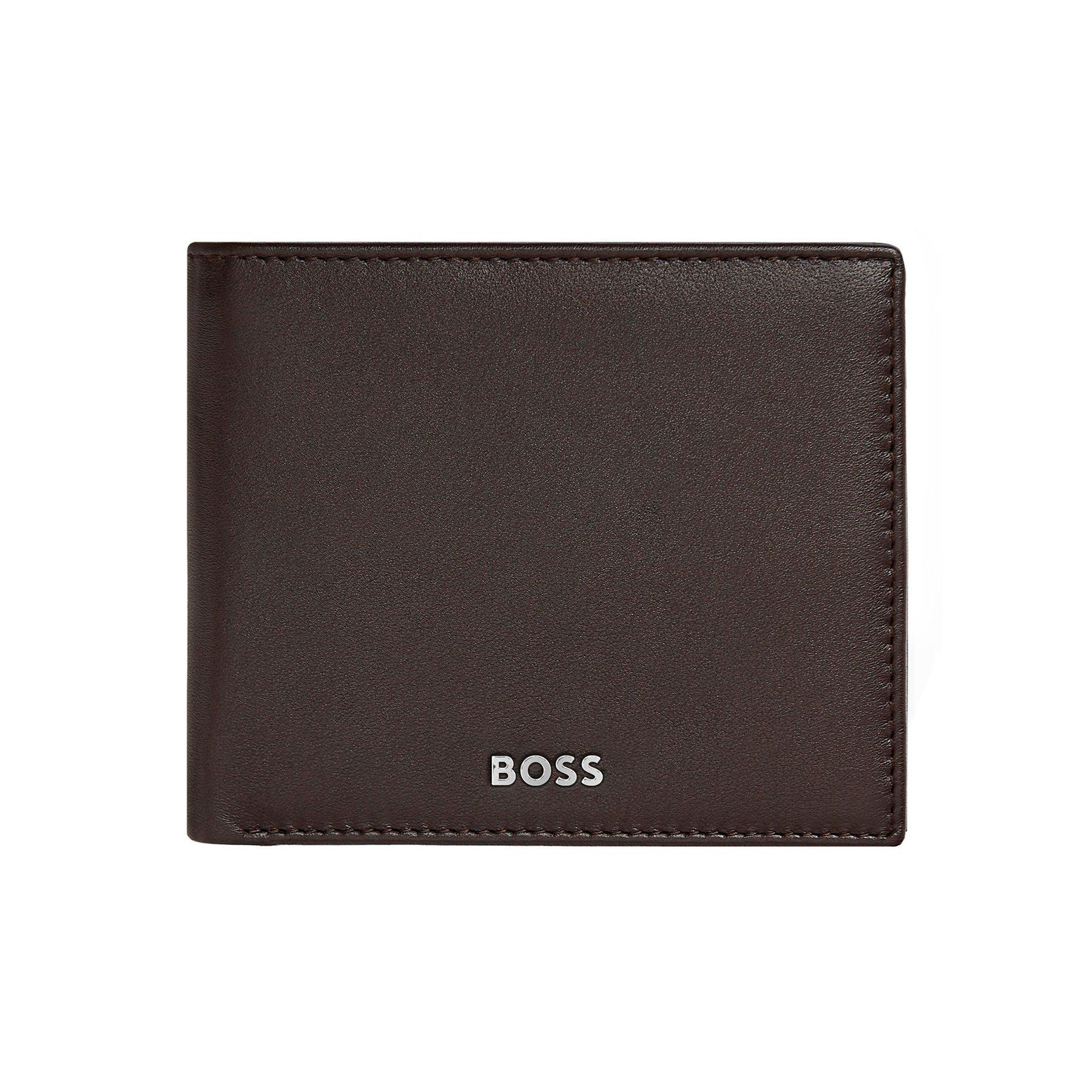 Hugo Boss Портфейл Classic Smooth, с капак и отделение за монети, кафяв | JAR Computers Hugo Boss Портфейл Classic Smooth, с капак и отделение за монети, кафяв