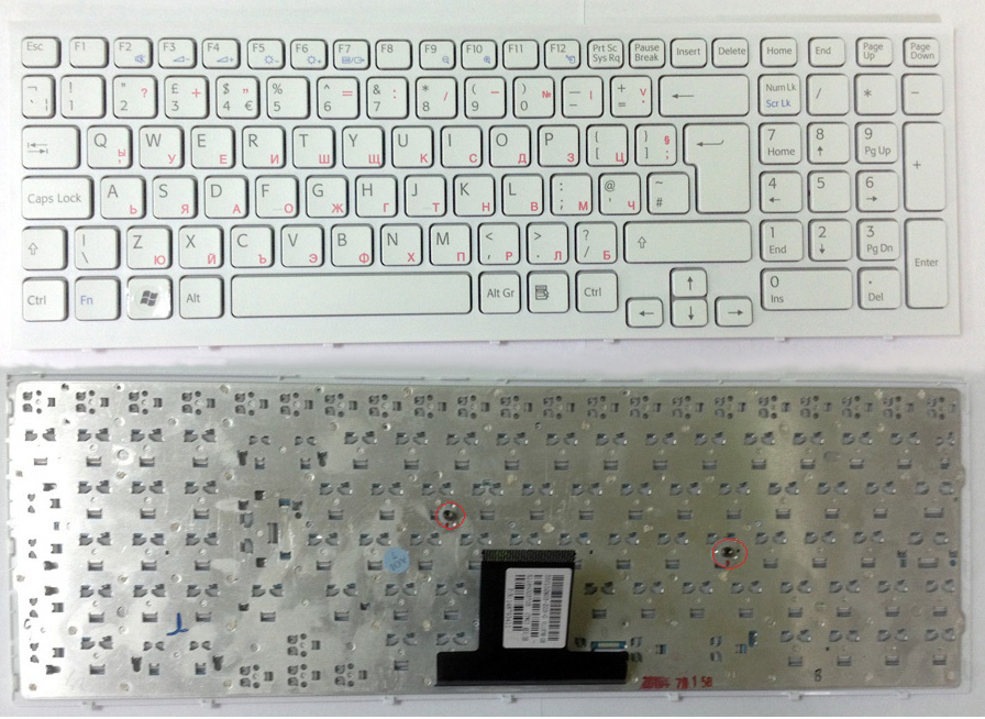 Клавиатура за лаптоп Sony Vaio VPC-EB VPC EB White Frame White | JAR Computers Клавиатура за лаптоп Sony Vaio VPC-EB VPC EB White Frame White