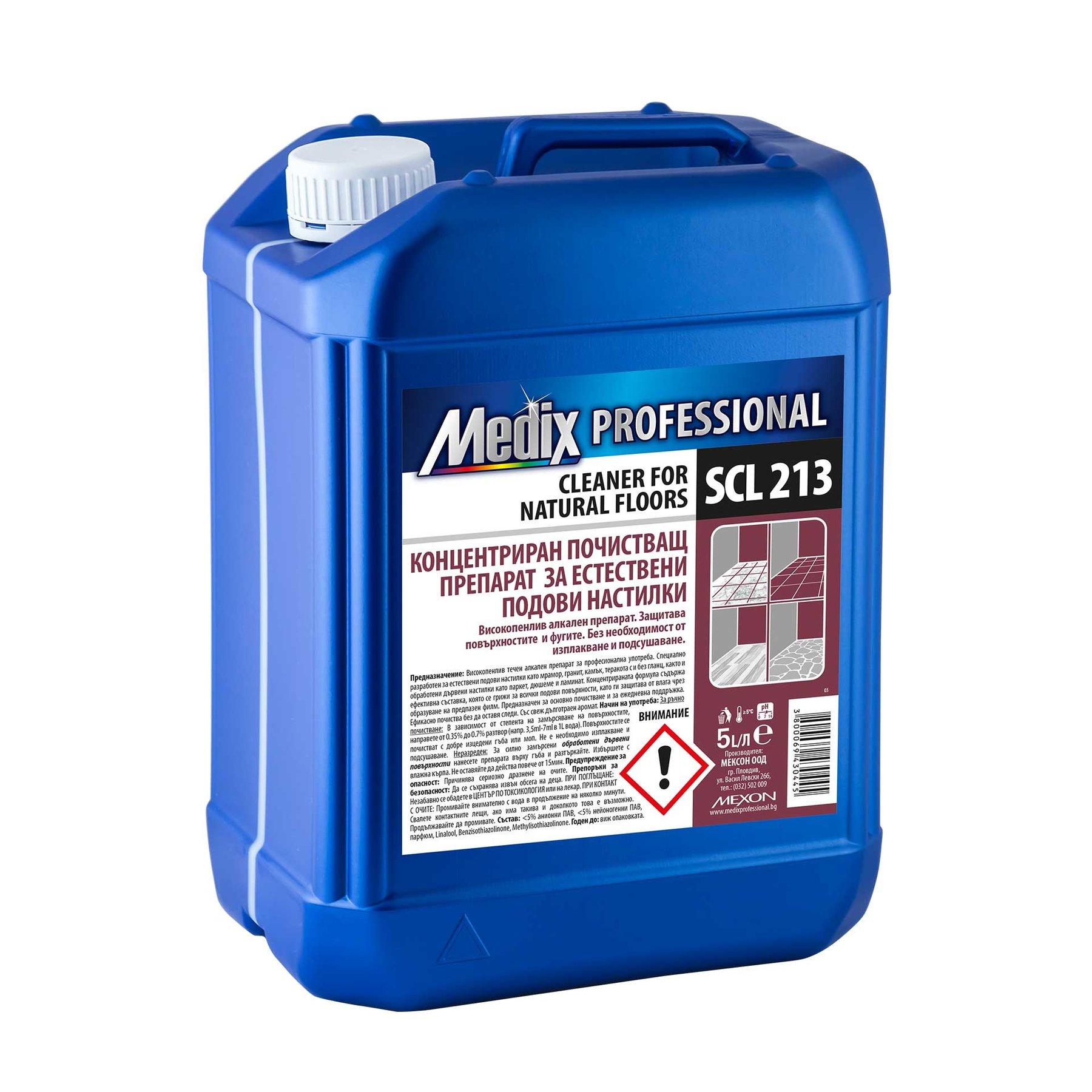 Концентриран почистващ препарат за естествени подови настилки Medix Professional, SCL 213, 5 L | JAR Computers Концентриран почистващ препарат за естествени подови настилки Medix Professional, SCL 213, 5 L