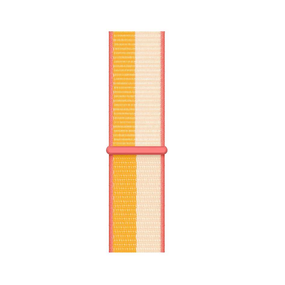 Оригинална текстилна каишка за Apple Watch 38мм, 40мм, 41мм (бял-оранжев) - Apple Watch Band Maize Sport Loop (reconditioned) | JAR Computers Оригинална текстилна каишка за Apple Watch 38мм, 40мм, 41мм (бял-оранжев) - Apple Watch Band Maize Sport Loop (reconditioned)