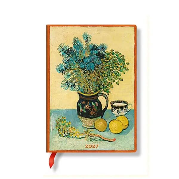 Paperblanks Планер Van Gogh's Still Life, Midi, Verso, твърда корица, 88 листа, за 2027 година