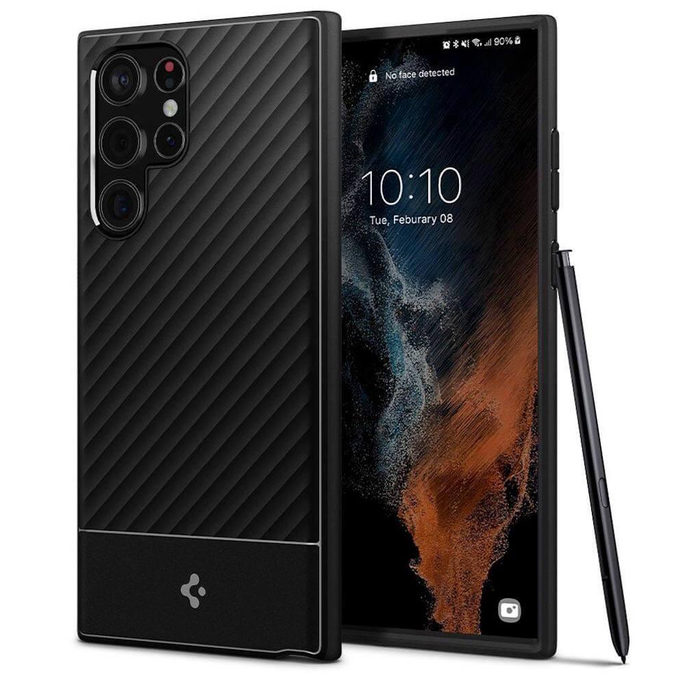 Силиконов (TPU) калъф с висока степен на защита за Samsung Galaxy S22 Ultra - Spigen Core Armor (черен) | JAR Computers Силиконов (TPU) калъф с висока степен на защита за Samsung Galaxy S22 Ultra - Spigen Core Armor (черен)