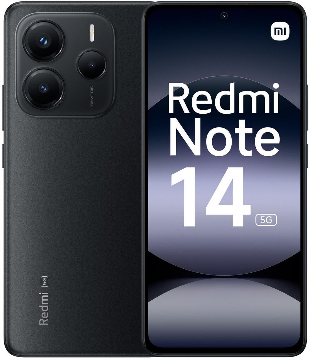 Смартфон Xiaomi Redmi Note 14 5G 6/128GB Midnight Black | JAR Computers Смартфон Xiaomi Redmi Note 14 5G 6/128GB Midnight Black