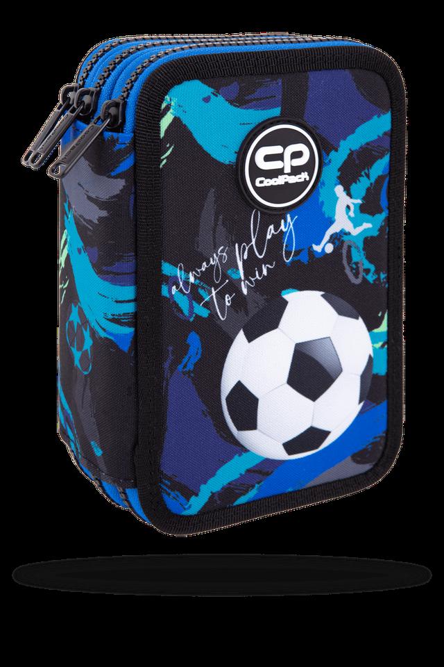 Ученически несесер с пособия Coolpack - Jumper 3 - FOOTBALL NAVY