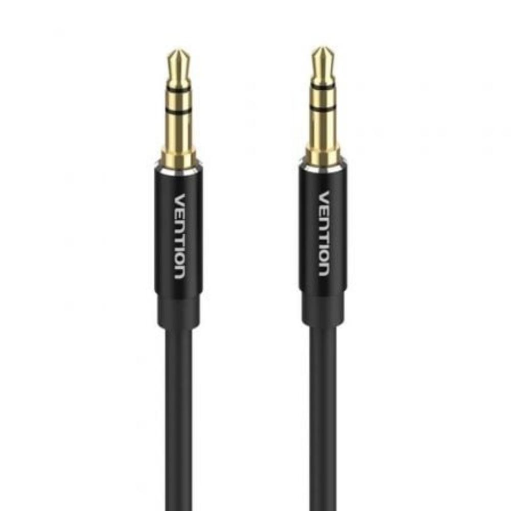 VENTION 3.5mm Male to Male Audio Cable 2M Black Aluminum Alloy Type (BAXBH) (VENBAXBH) | JAR Computers VENTION 3.5mm Male to Male Audio Cable 2M Black Aluminum Alloy Type (BAXBH) (VENBAXBH)