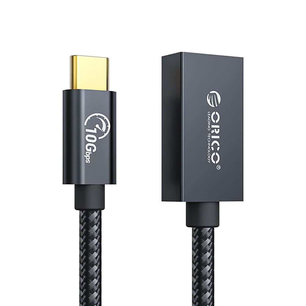 Адаптер от USB-C мъжко към USB-A женско - Orico USB-C to USB-A 3.1 Gen 2 OTG Adapter (30 см) (черен) | JAR Computers Адаптер от USB-C мъжко към USB-A женско - Orico USB-C to USB-A 3.1 Gen 2 OTG Adapter (30 см) (черен)
