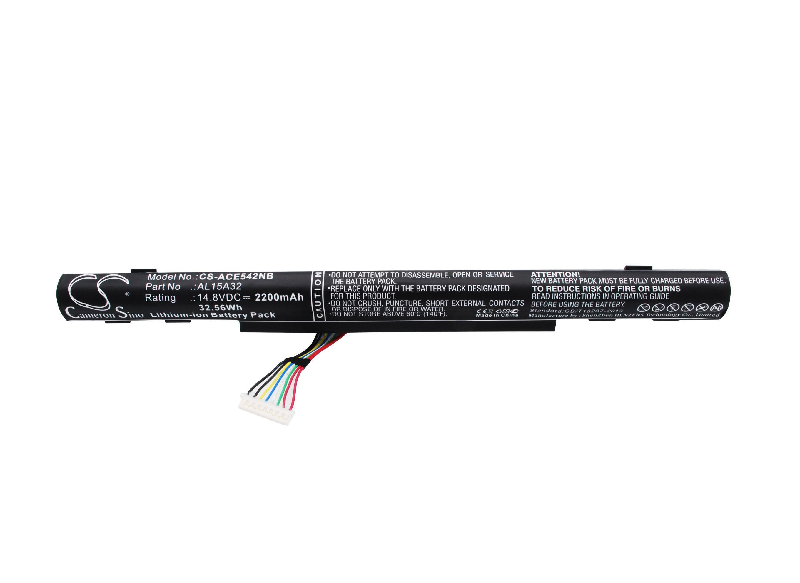 Батерия  за лаптоп  ACER Aspire E5 522-64T9, Aspire F5-571-50RK, TravelMate P257-M-52CA, AL15A32 LiIon 14.8V 2200mAh CAMERON SINO
