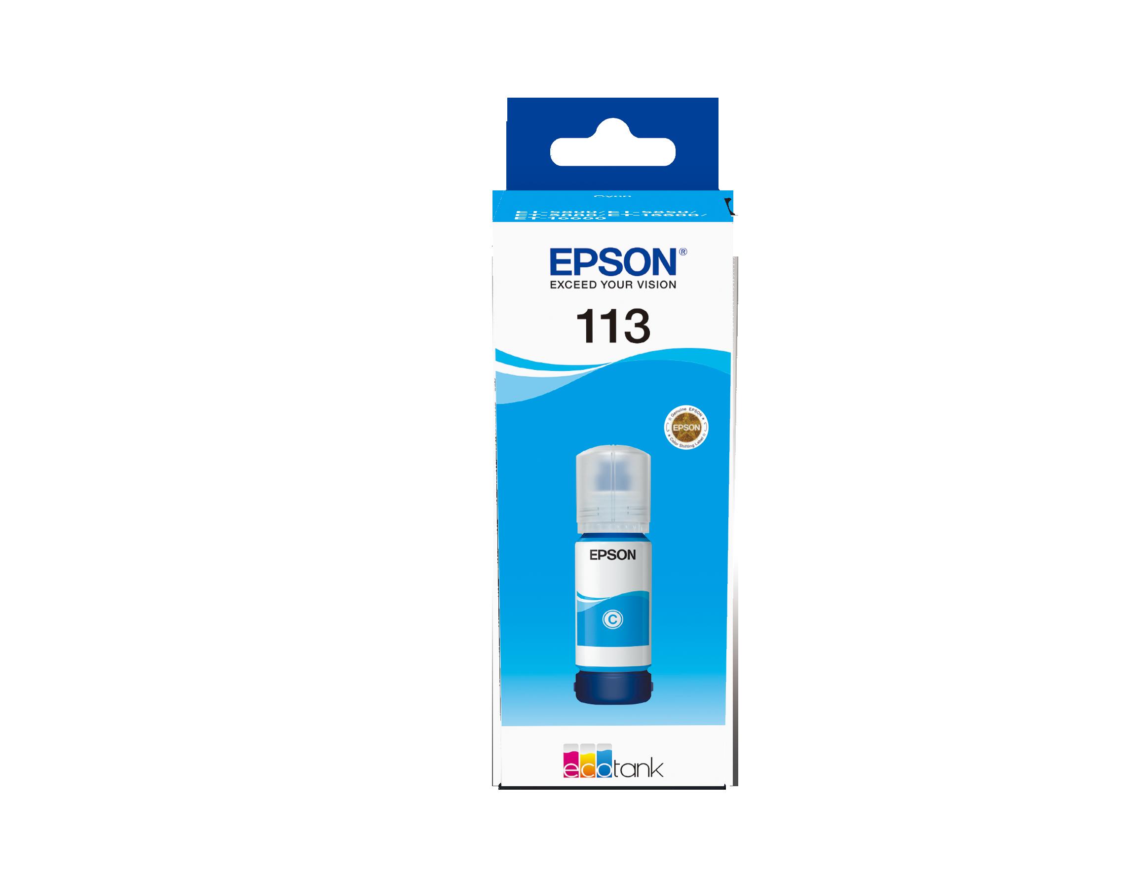 Бутилка мастило за Epson EcoTank Pro ET-5100/ET-5800 Series - Ink - /113/ / C13T06B240 - Cyan - PN C13T06B240 | JAR Computers Бутилка мастило за Epson EcoTank Pro ET-5100/ET-5800 Series - Ink - /113/ / C13T06B240 - Cyan - PN C13T06B240