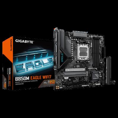 Дънна платка GIGABYTE Mainboard B850M EAGLE WIFI7 Mainboard - Micro ATX - Socket AM5 - AMD B850 | JAR Computers Дънна платка GIGABYTE Mainboard B850M EAGLE WIFI7 Mainboard - Micro ATX - Socket AM5 - AMD B850
