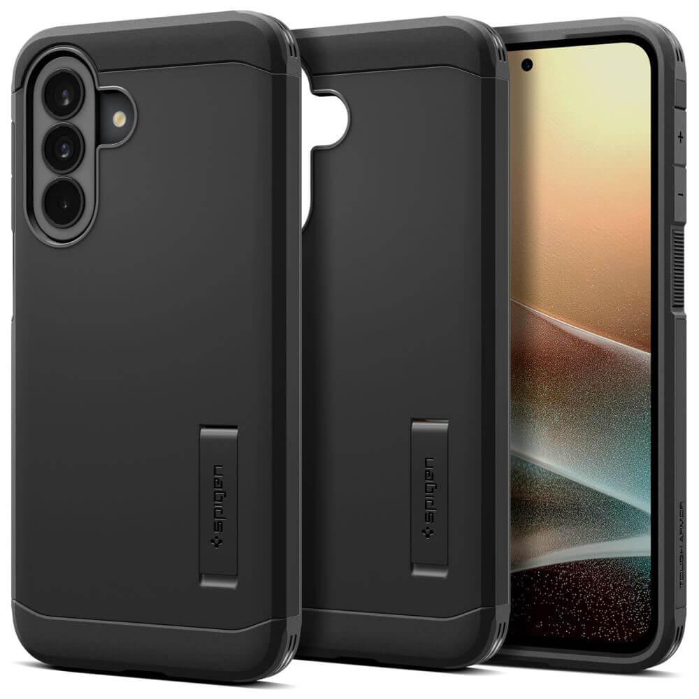 Хибриден кейс с най-висока степен на защита за Samsung Galaxy A37 5G - Spigen Tough Armor Case (черен) | JAR Computers Хибриден кейс с най-висока степен на защита за Samsung Galaxy A37 5G - Spigen Tough Armor Case (черен)