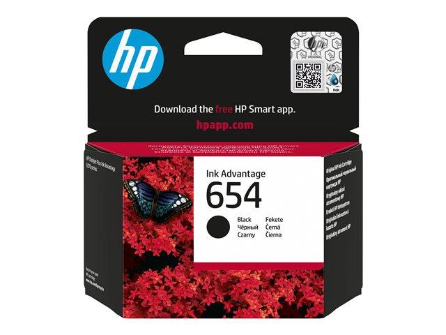 HP 654 Black Original Ink Advantage Cartridge