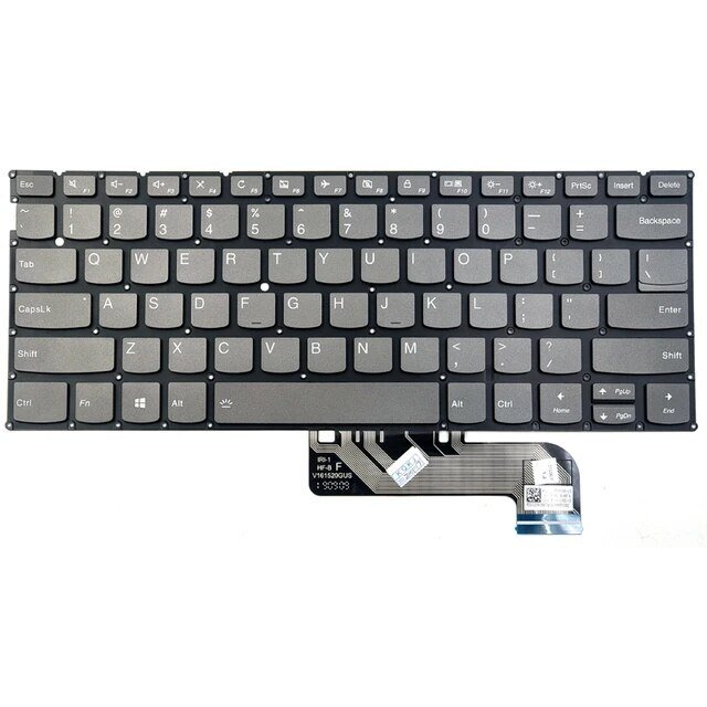 Клавиатура за Lenovo IdeaPad 730S Yoga S730-13IWL S730-13IML Сива Без Рамка с Подсветка / Gray Without Frame With Backlit - Оригинална | JAR Computers Клавиатура за Lenovo IdeaPad 730S Yoga S730-13IWL S730-13IML Сива Без Рамка с Подсветка / Gray Without Frame With Backlit - Оригинална