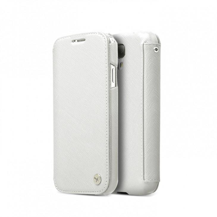 Кожен калъф (естествена кожа) за Samsung Galaxy S4 - Zenus Prestige Minimal Diary (бял) | JAR Computers Кожен калъф (естествена кожа) за Samsung Galaxy S4 - Zenus Prestige Minimal Diary (бял)