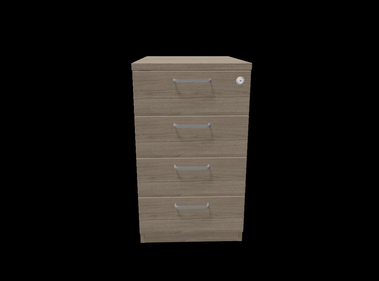 Контейнер с четири чекмеджета Easy Space 4D, 430х600х740мм, ПДЧ 18 мм, дъб Виченца | JAR Computers Контейнер с четири чекмеджета Easy Space 4D, 430х600х740мм, ПДЧ 18 мм, дъб Виченца