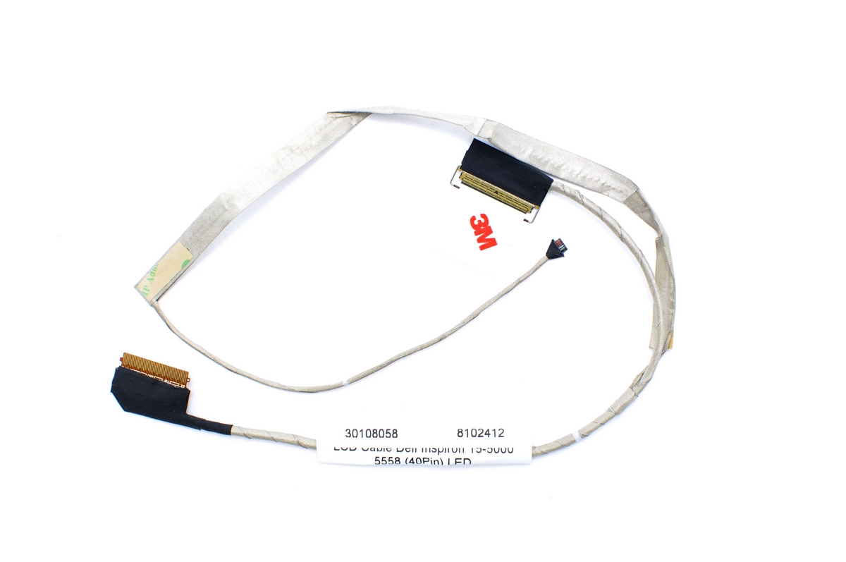 Лентов Кабел за лаптоп (LCD Cable) Dell 15-5000 5558 5559 5555 5551 3558 (40Pin) За Моделите с Тъчскрийн / For models with Touch | JAR Computers Лентов Кабел за лаптоп (LCD Cable) Dell 15-5000 5558 5559 5555 5551 3558 (40Pin) За Моделите с Тъчскрийн / For models with Touch