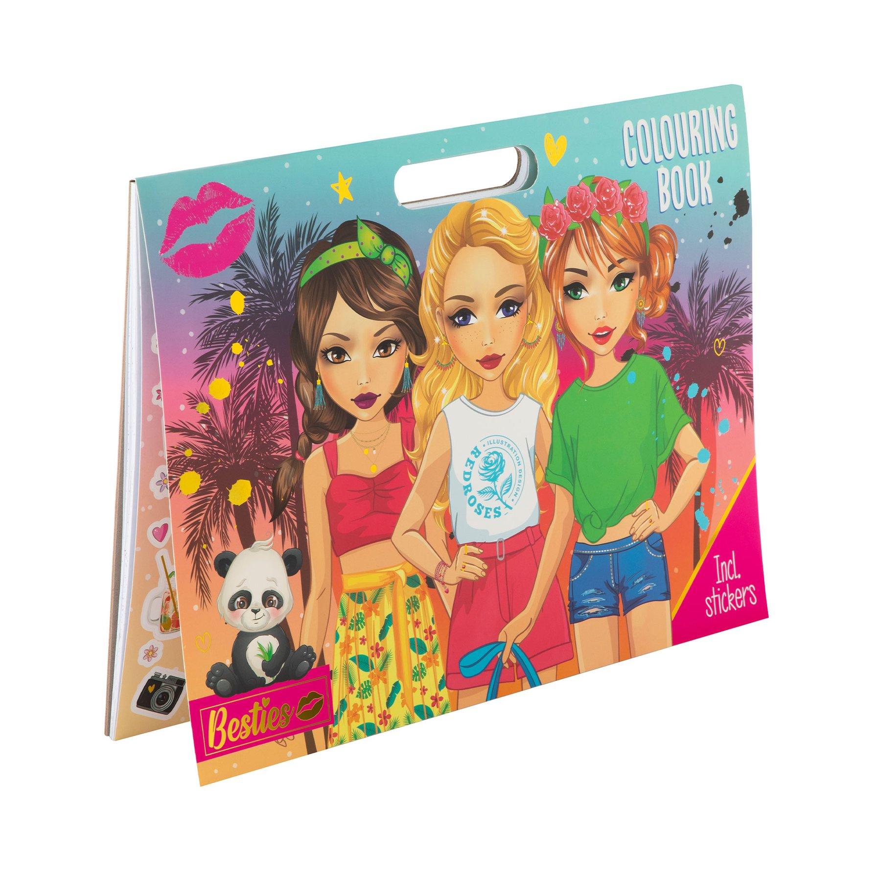 Moxy Книжка за оцветяване, със стикери, 26 х 35.5 cm, 25 листа | JAR Computers Moxy Книжка за оцветяване, със стикери, 26 х 35.5 cm, 25 листа