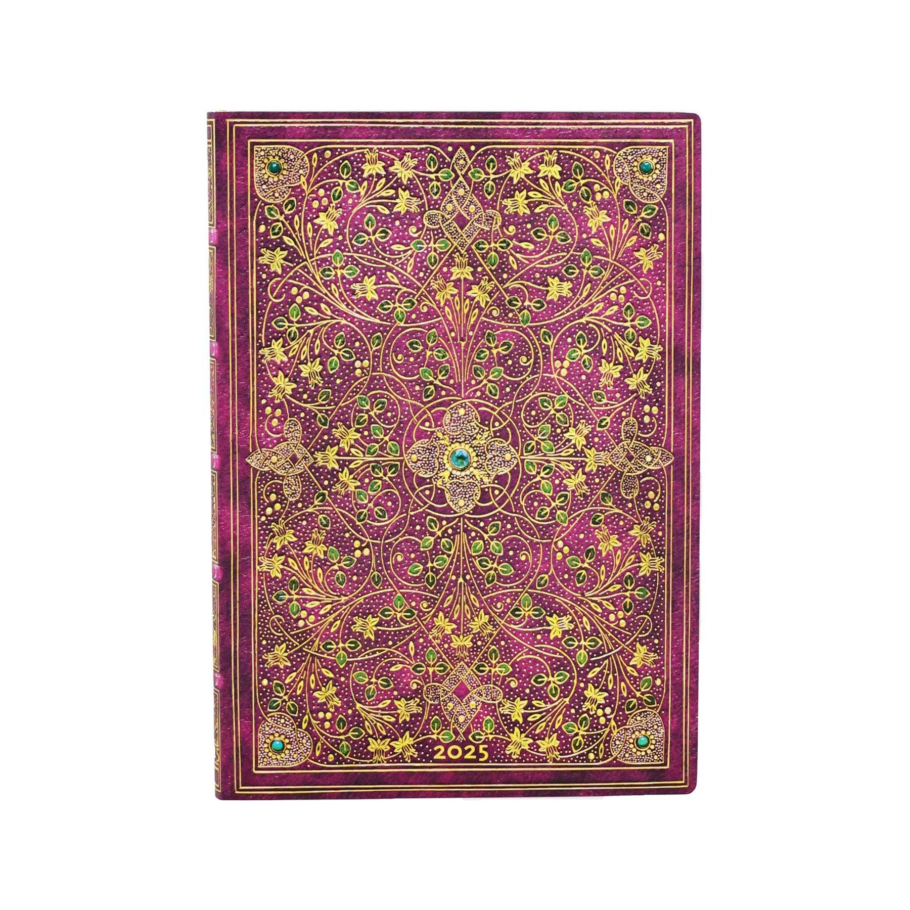 Paperblanks Планер Diamond Jubilee, Midi, хоризонтален, мека корица, 88 листа, за 2025 година