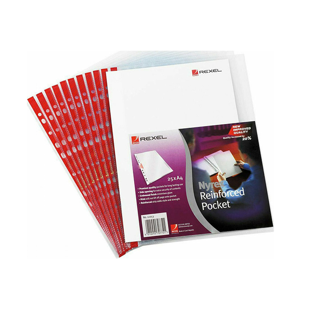 Rexel Gelatin 12253 Red Side (100pcs) (12253RDS) (REX12253RDS) | JAR Computers Rexel Gelatin 12253 Red Side (100pcs) (12253RDS) (REX12253RDS)