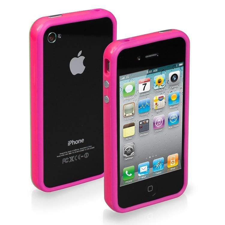 Силиконов бъмпер за iPhone 4S, iPhone 4 - SBS Bumper Case (розов) | JAR Computers Силиконов бъмпер за iPhone 4S, iPhone 4 - SBS Bumper Case (розов)