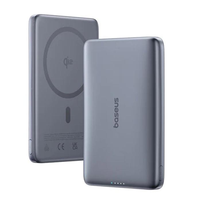 BASEUS Power Bank 10000 mAh 27W, PicoGo AM41 Ultra-slim Qi2 Magnetic /графит/ - E0027200 | JAR Computers BASEUS Power Bank 10000 mAh 27W, PicoGo AM41 Ultra-slim Qi2 Magnetic /графит/ - E0027200