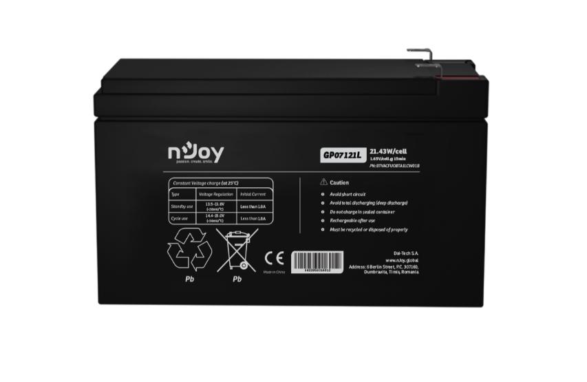 Батерия 7Ah GP07121L 12V , 21.4 W/cell T1/F1 Lead-Acid AGM | JAR Computers Батерия 7Ah GP07121L 12V , 21.4 W/cell T1/F1 Lead-Acid AGM